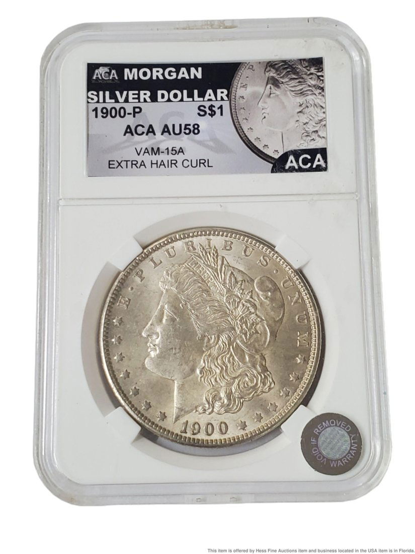 1900-P Morgan Silver Dollar VAM-15A Extra Hair Curl (1 of 4)
