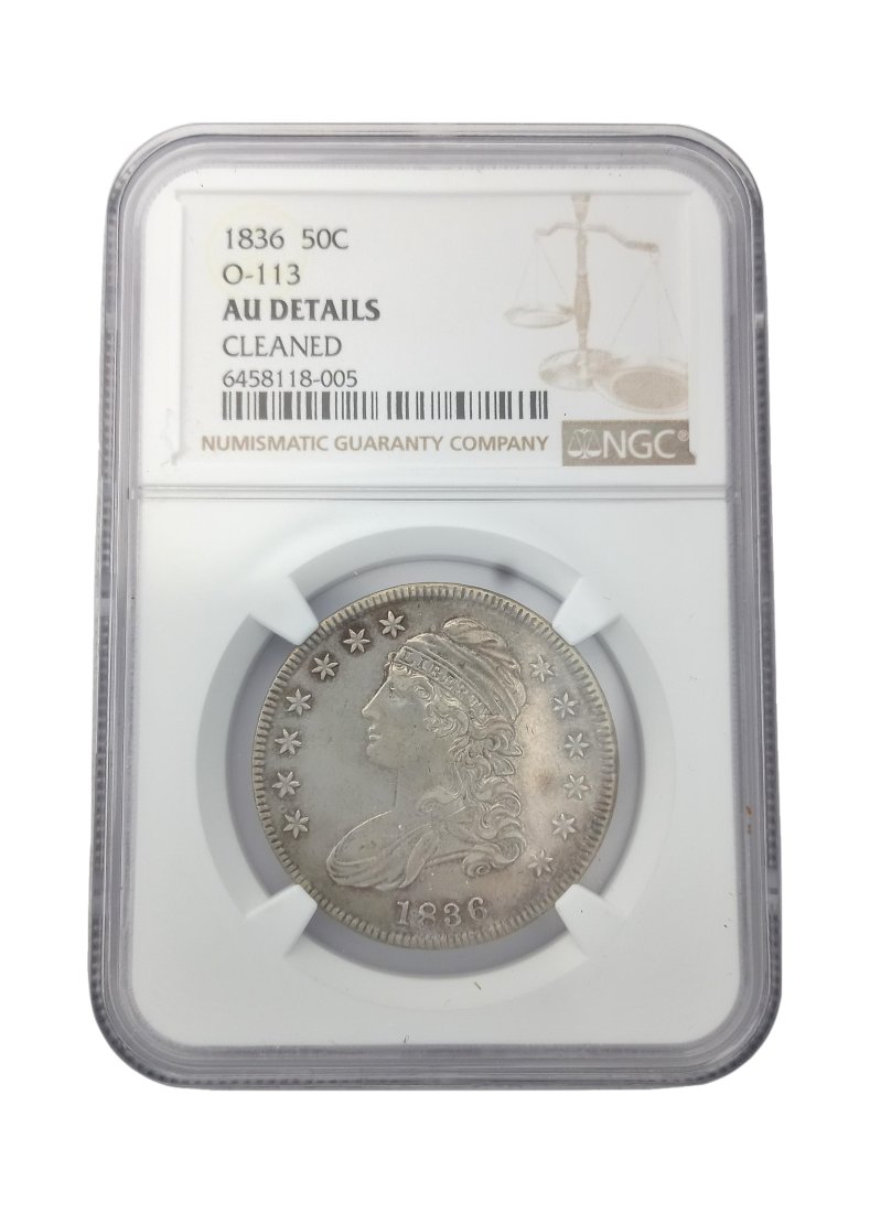 1836 O-113 Silver Capped Bust Half Dollar Coin AU NGC (1 of 5)