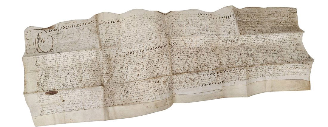 King James the First of England Indenture Document on Vellum Cir. 1611 (1 of 11)