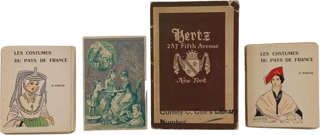 Lot Of Antique French Pochoir New York Fifth Avenue Fashion 1906 American Sewing Outfits Cards (1 of 20)