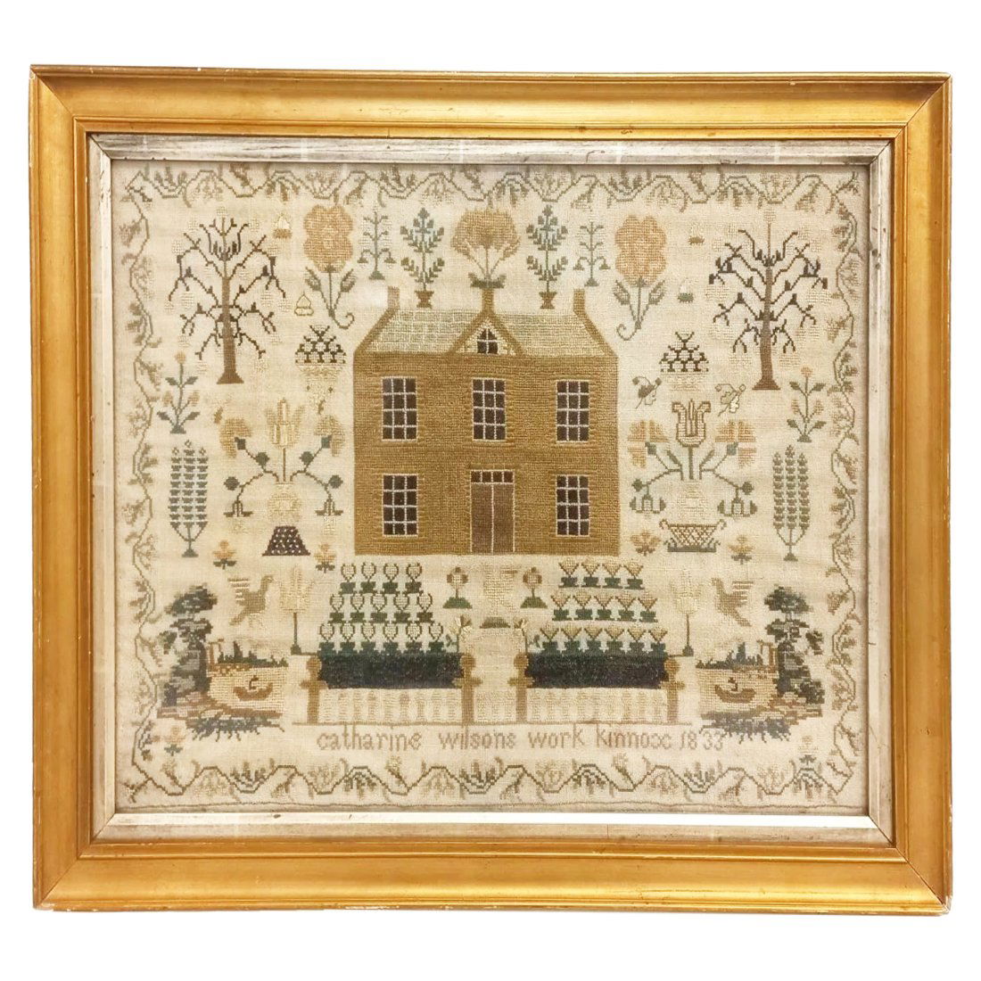 1833 Catherine Wilson School House Needle Point Sampler (1 of 7)