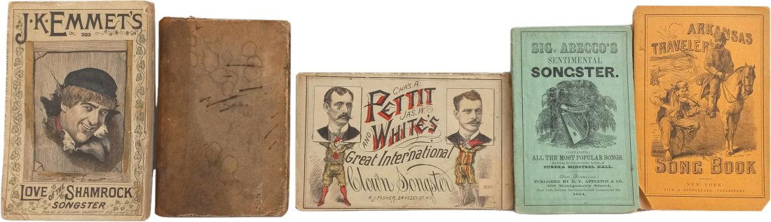 Lot Of Five Eclectic Songsters Song Books Clowns Travelers Sentimental Nature Shamrock (1 of 16)