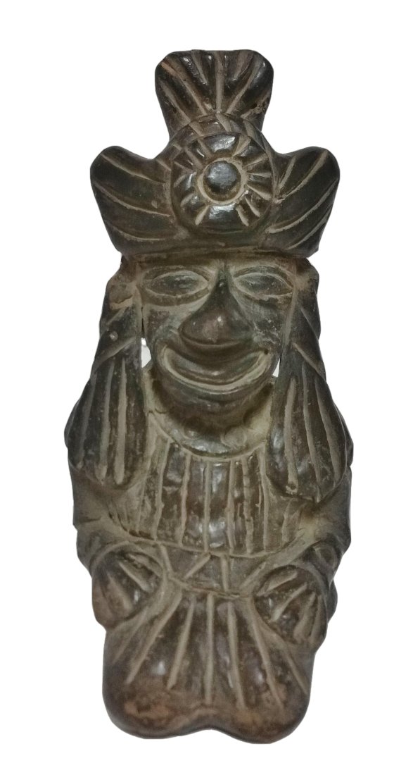 Pre Columbian Subject Pottery Vintage or Antique Seated Central American Figure (1 of 9)