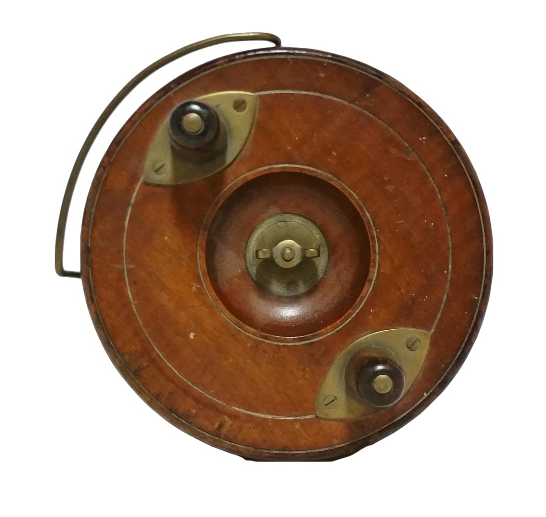 Antique Wood Brass Fly Fishing Reel (1 of 6)