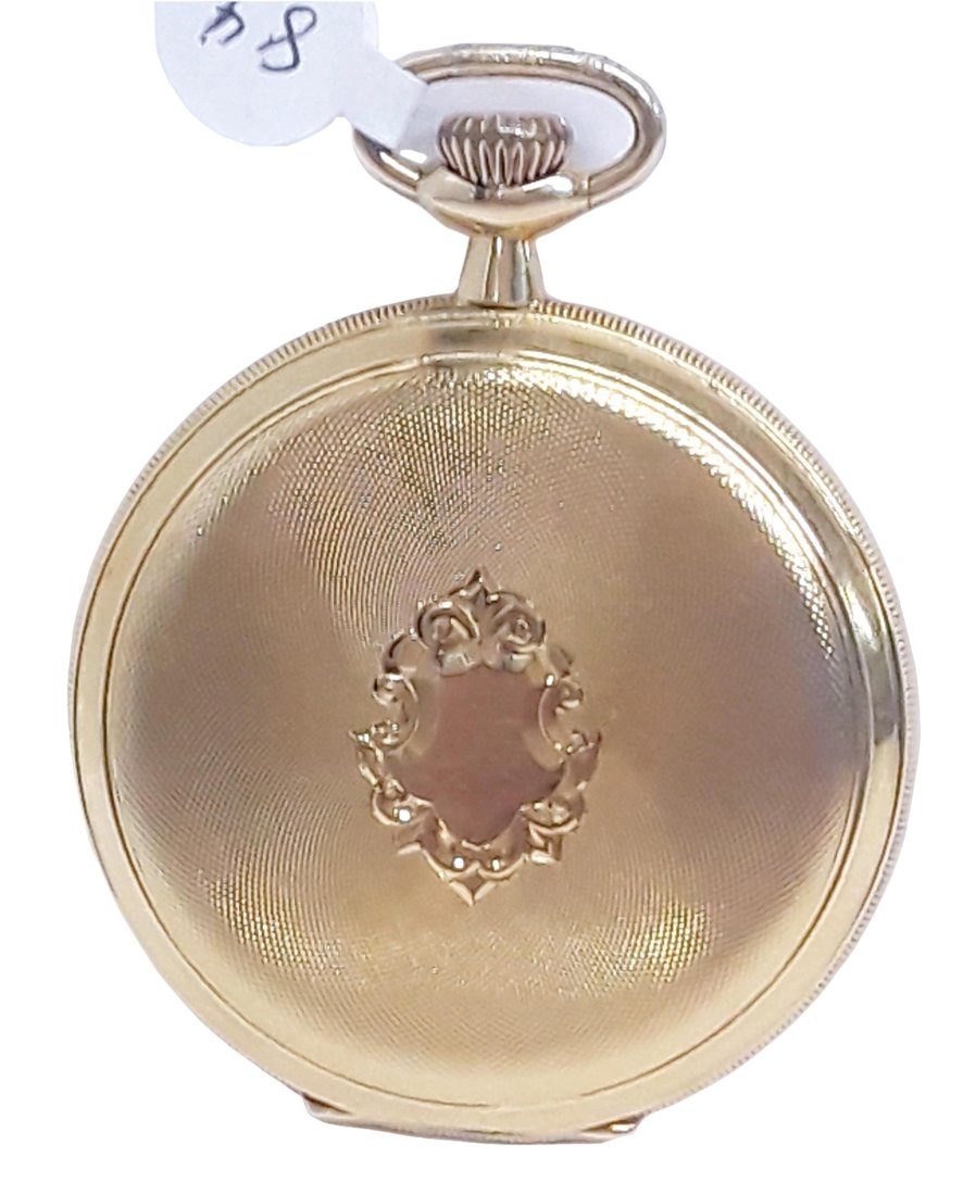 18k Gold 23J Howard Working Hunter Pocket Watch 1286742 (1 of 10)