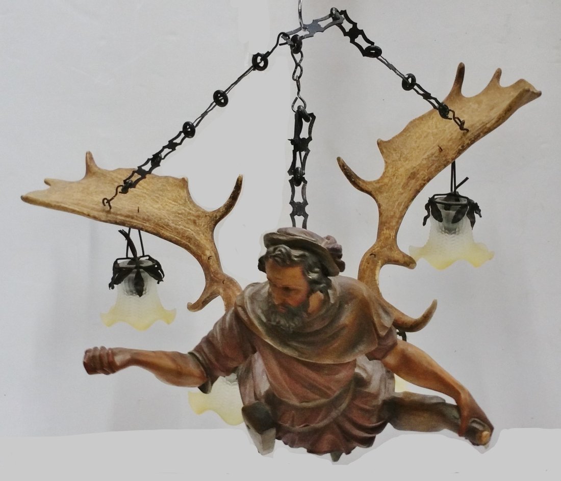 Antique Black Forest Archer Chandelier Lusterweibchen Wood Carving Statue Sculpture Man: Title: Antique Black Forest Archer Chandelier Lusterweibchen Wood Carving Statue Sculpture Man Description:Antique Black Forest Archer Chandelier Lusterweibchen Wood Carving Statue Sculpture Man. See 