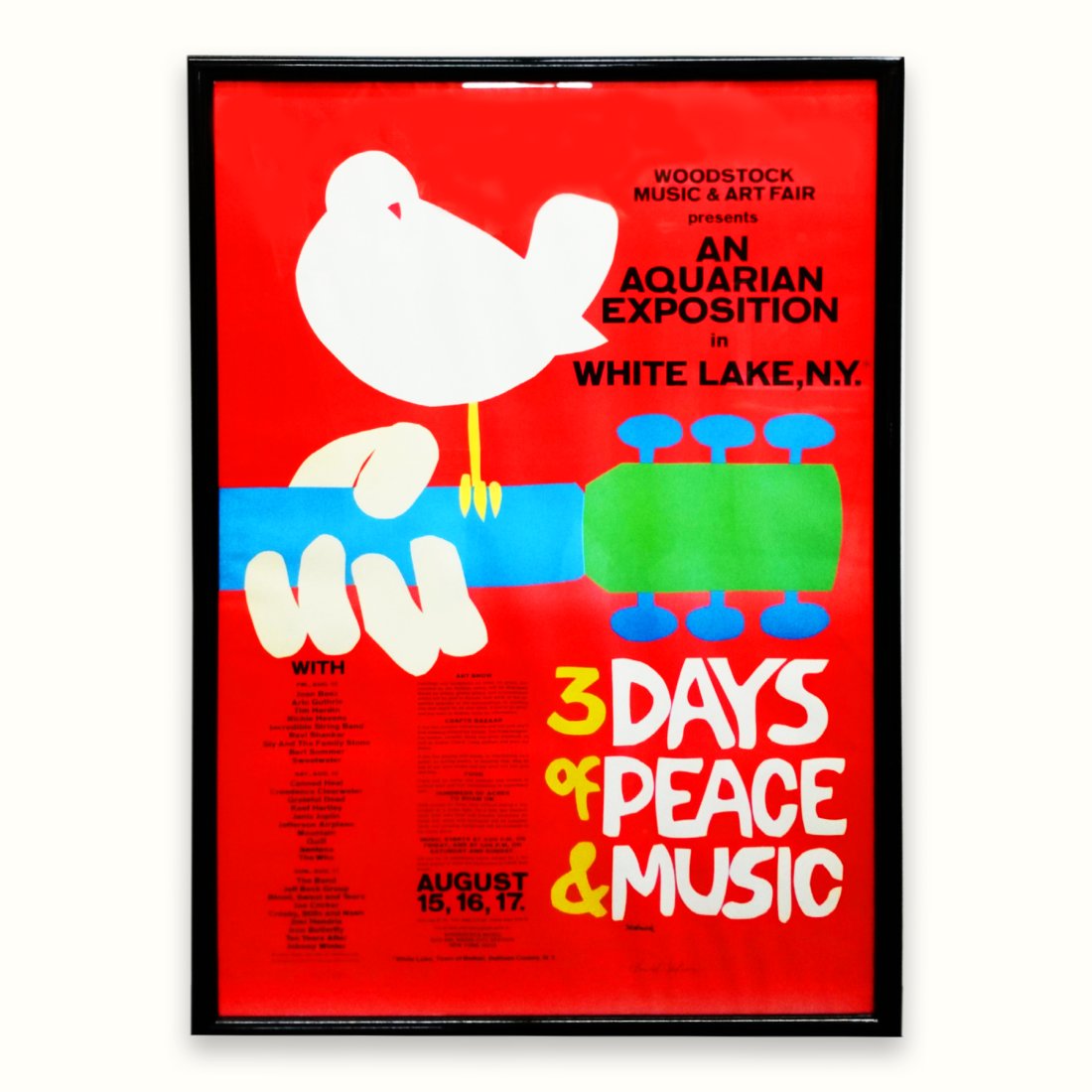 Woodstock Arnold Skolnick Pencil Hand Signed Limited Edition Poster: Title: Woodstock Arnold Skolnick Pencil Hand Signed Limited Edition Poster Description:Woodstock Arnold Skolnick Pencil Signed Limited Edition Poster Signature: Signed lower center right,