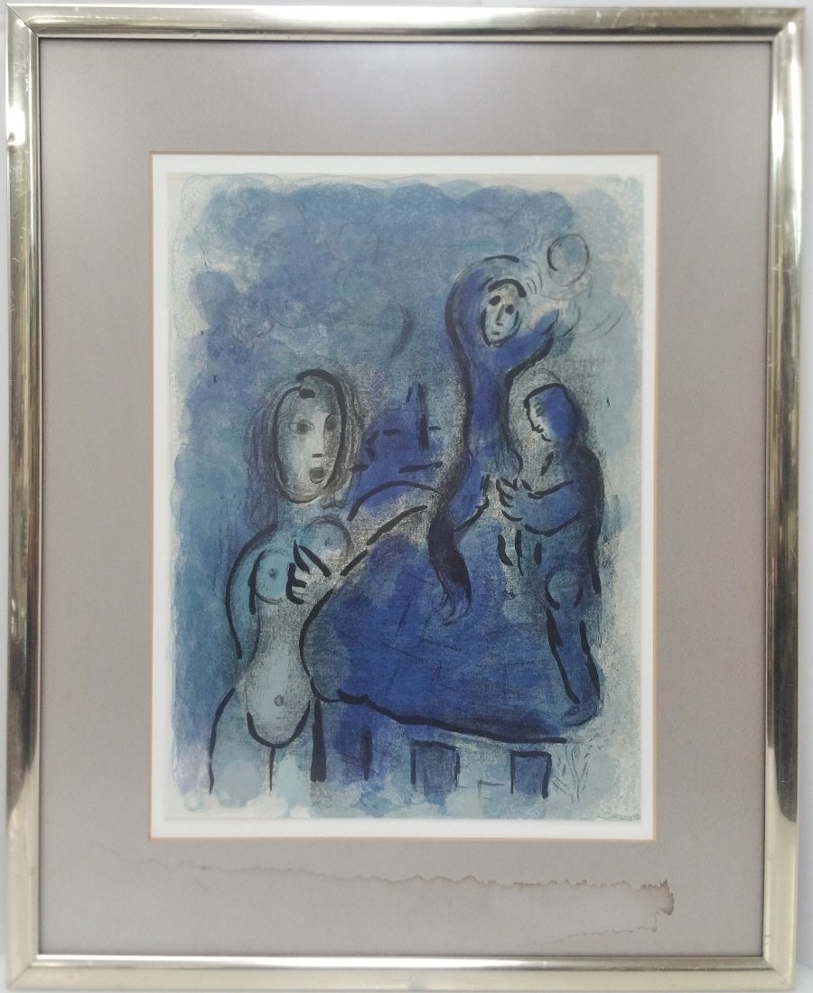 Marc Chagall Orig Lithograph Large Edition Bible Rahab The Spies of Jericho: Title: Marc Chagall Orig Lithograph Large Edition Bible Rahab The Spies of Jericho Description:Marc Chagall Orig Lithograph Large Edition Bible Rahab The Spies of Jericho. Sheet is float mounted. This
