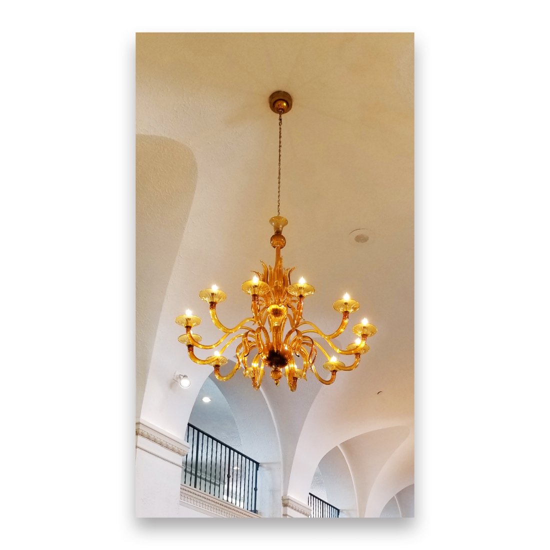 Huge Historic Vinoy Hotel Lobby Murano Art Glass Chandelier Aprx 6 Ft Plus (1 of 6)