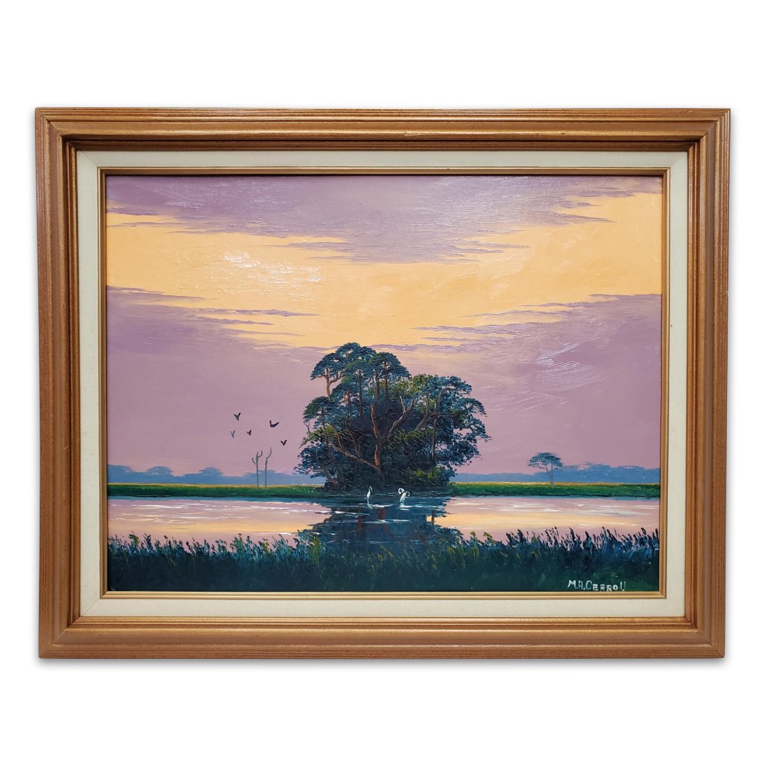 Florida Highwaymen Mary Ann Carroll African American Fort Pierce Heron Painting (1 of 7)