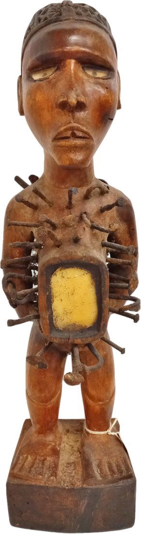 Nkisi Nkondi Carved Spiritual Statue Central West African Ghana Congo Zaire 1960s Collection No 9 (1 of 13)