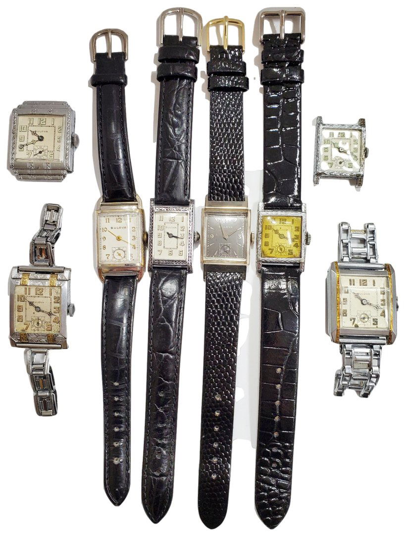 Bulova Vintage Art Deco Mens Wrist Watch Lot of 8 (1 of 6)