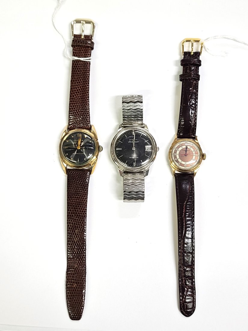 Bulova Wrist Watch Lot of 3 Round Cases Small Medium Large (1 of 4)