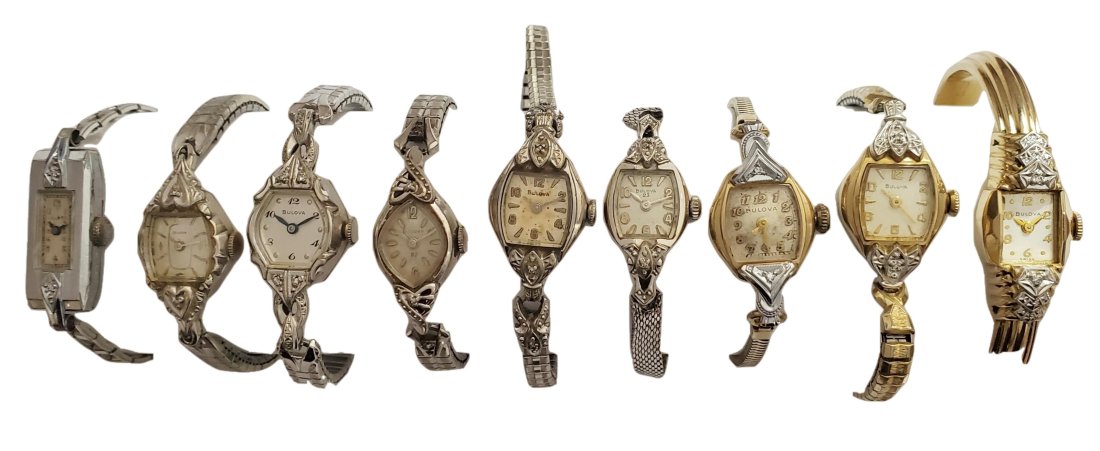 Bulova Diamond Vintage Ladies Wrist Watch lot of 9 to Fix (1 of 9)