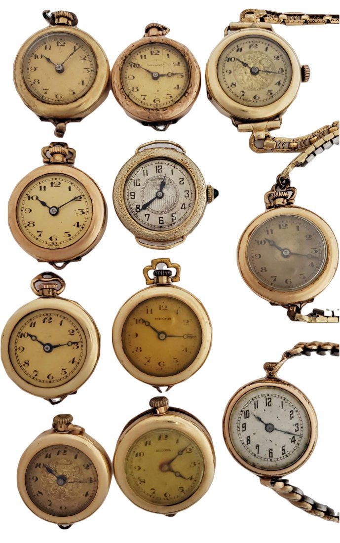 Antique Ladies Bulova Wrist Watch Lot of 11 (1 of 4)