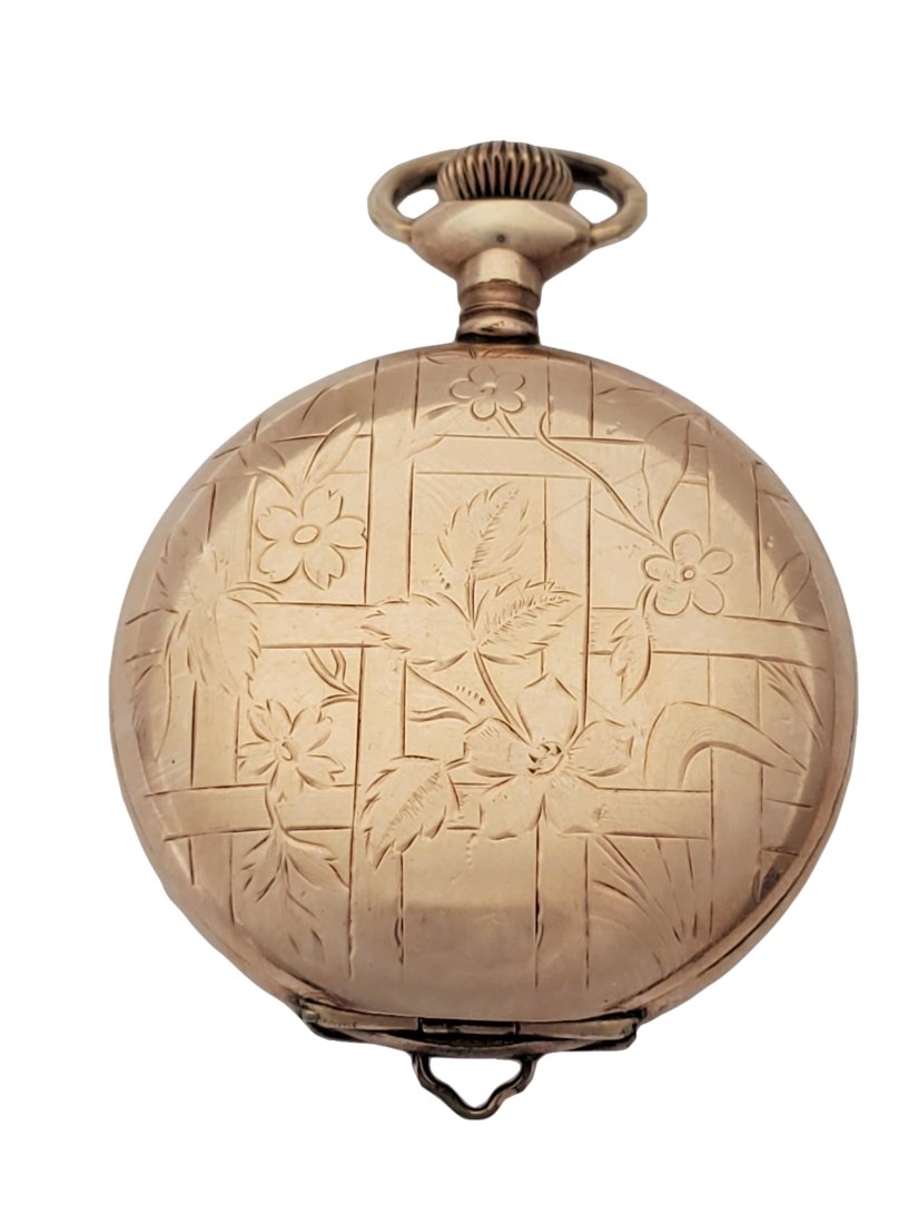 Elgin Charles Uhrig W Gallipolis Ohio Antique Ladies 0s Hunter Pocket Watch (1 of 8)