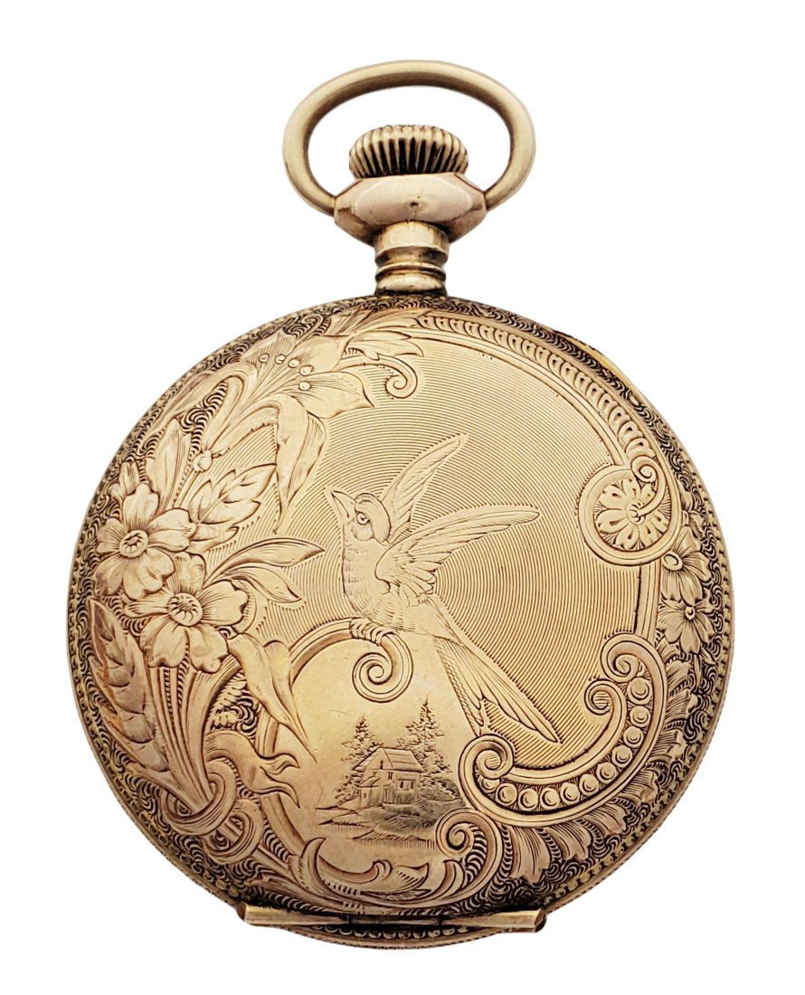 Seth Thomas DS Whitaker Hunter Lever Set 6s Ladies Antique Pocket Watch (1 of 8)