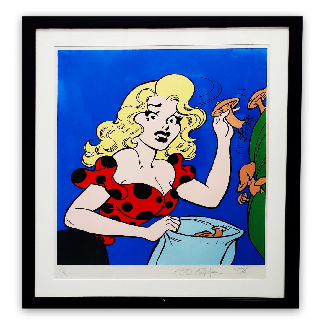 Al Capp Pencil Signed Pop Art Screenprint Lil Abner Daisy Mae ed250: Title: Al Capp Pencil Signed Pop Art Screenprint Lil Abner Daisy Mae ed250 Description:Al Capp Pencil Signed Pop Art Screenprint Lil Abner Daisy Mae ed250Printed on linen-type material. Signature: