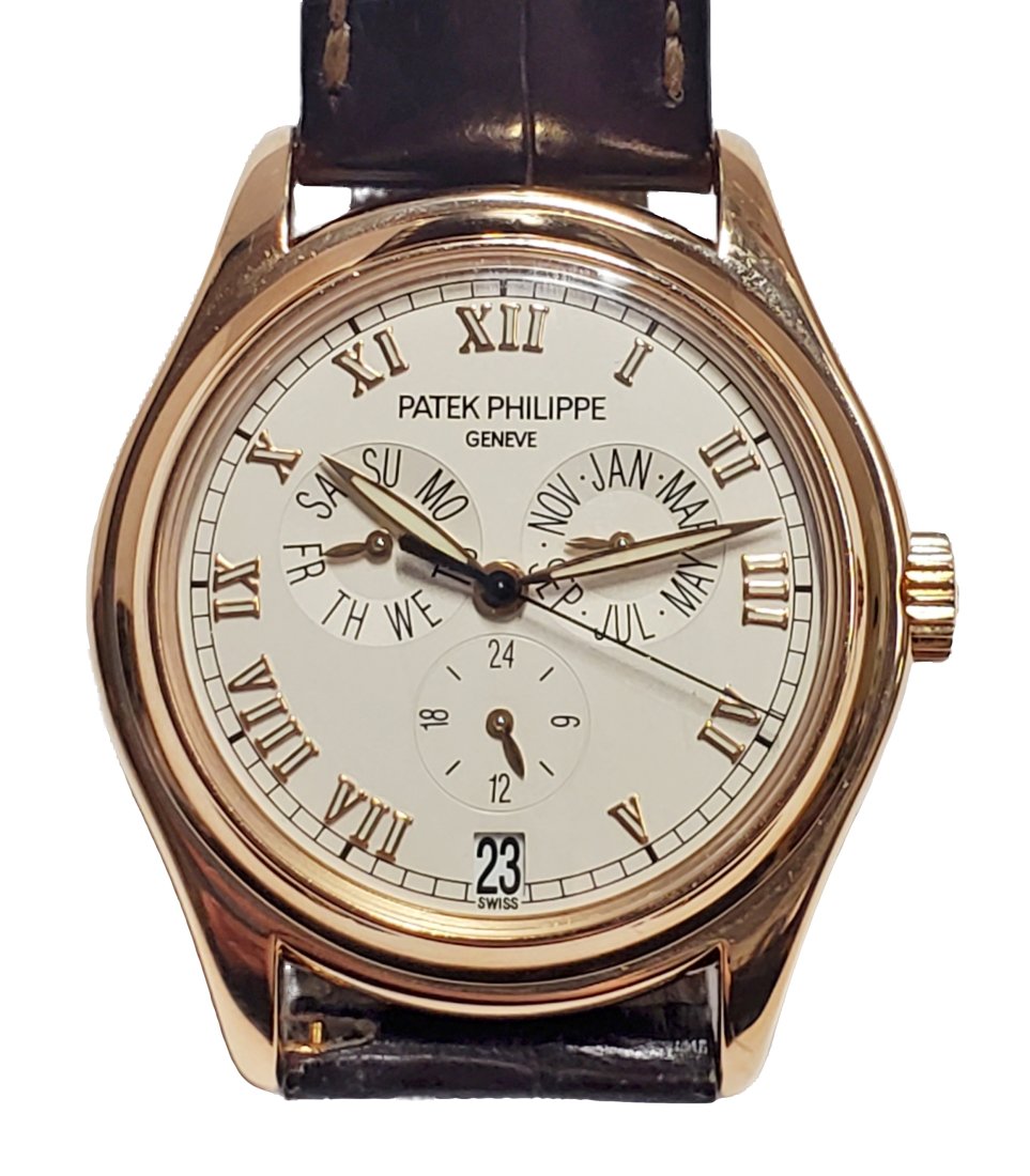 Patek Philippe 5035R 18k Rose Gold Annual Calendar Mens Watch Cal 315/198 Orig 18k Rose Gold Deploya: Title:Patek Philippe 5035R 18k Rose Gold Annual Calendar Mens Watch Cal 315/198 Orig 18k Rose Gold Deployant Clasp Description: Patek Philippe 5035R 18k Rose Gold Annual Calendar Mens Watch Cal 315/19