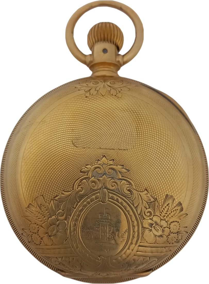 American Waltham Watch Co 18K Solid Gold Heavy 18S Antique Mens Pocket Watch: Title:American Waltham Watch Co 18K Solid Gold Heavy 18S Antique Mens Pocket Watch Here are the Specifications: Design and information: On the cuvet cover of this piece is an inscription that reads â