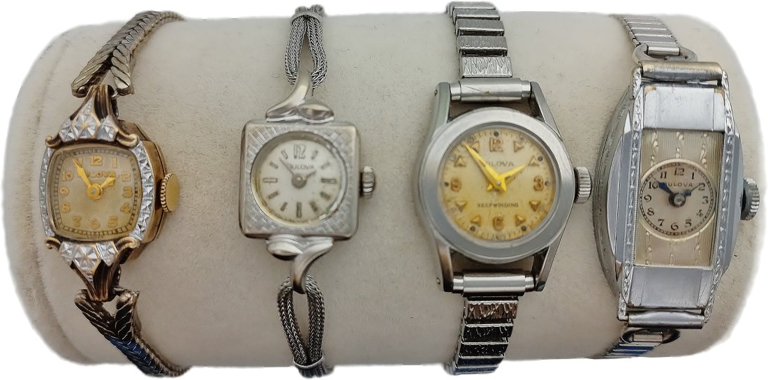 Lot Of Four Running Vintage Ladies Bulova Watches Group 2: Described by:Rachel CNX 1322 824 827 838 841 Title: Lot Of Four Running Vintage Ladies Bulova Watches Group 2 Description: See Below Identification: CNX 1322 824 Lot Number: