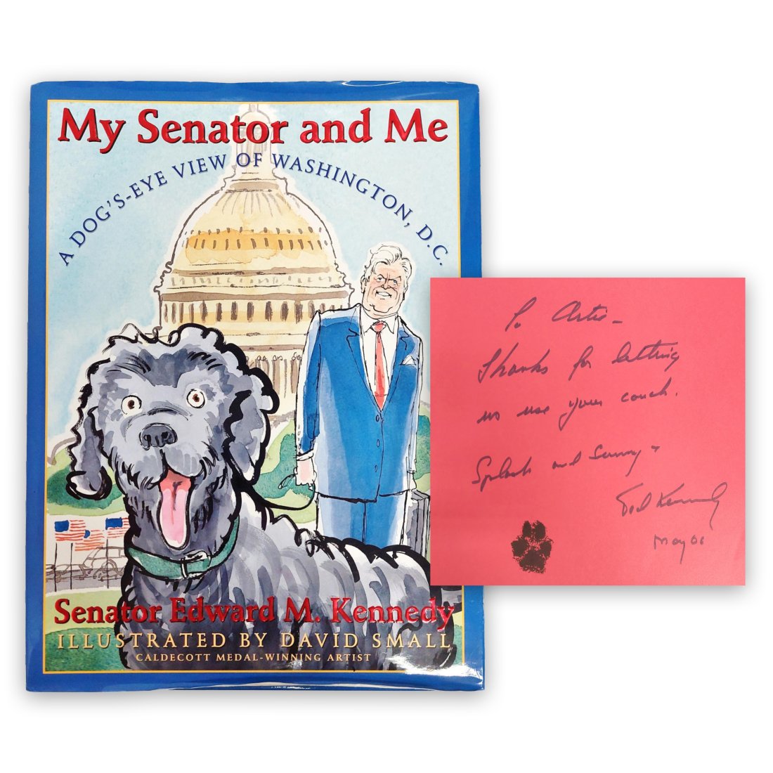 My Senator And Me Signed Personalized By Ted Kennedy And Splash Book (1 of 9)