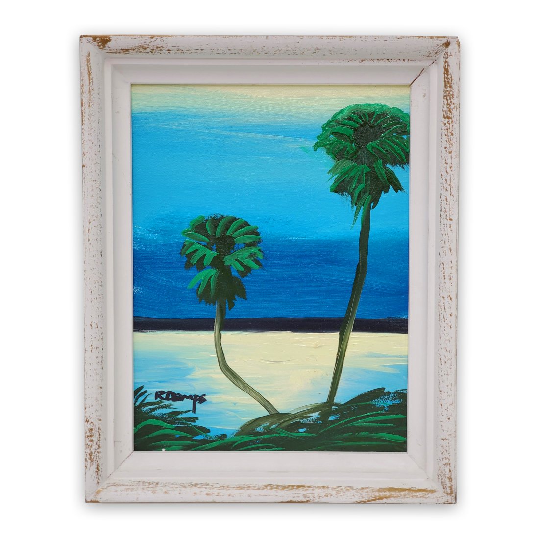 Rodney Demps Florida Highwaymen African American FL Beach Sunset Oil Painting FLA (1 of 8)