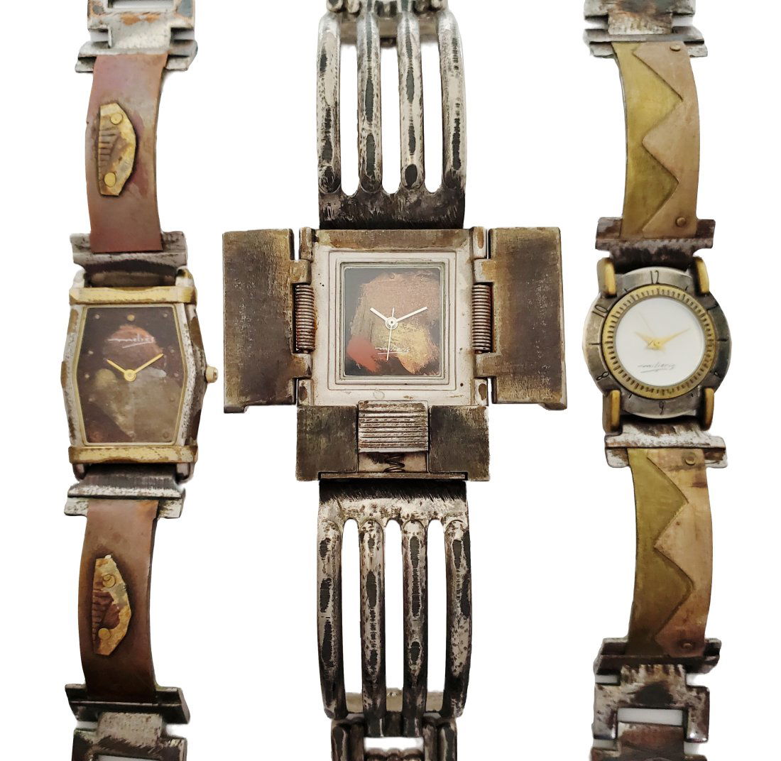 Watchcraft Eduardo Miliers Limited Edition Mixed Metal Designer Wrist Watch Lot of 4 (1 of 8)