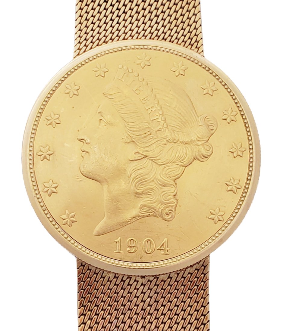 Rare Piaget 18k Gold 22k Coin Ultra Thin Mens Unisex Watch: Described By:Michelle NOMED 48268 Title:Rare Piaget 18k Gold 22k Coin Ultra Thin Mens Unisex Watch Description: Rare Piaget 18k Gold 22k Coin Ultra Thin Mens Unisex Watch. A small pusher on case side