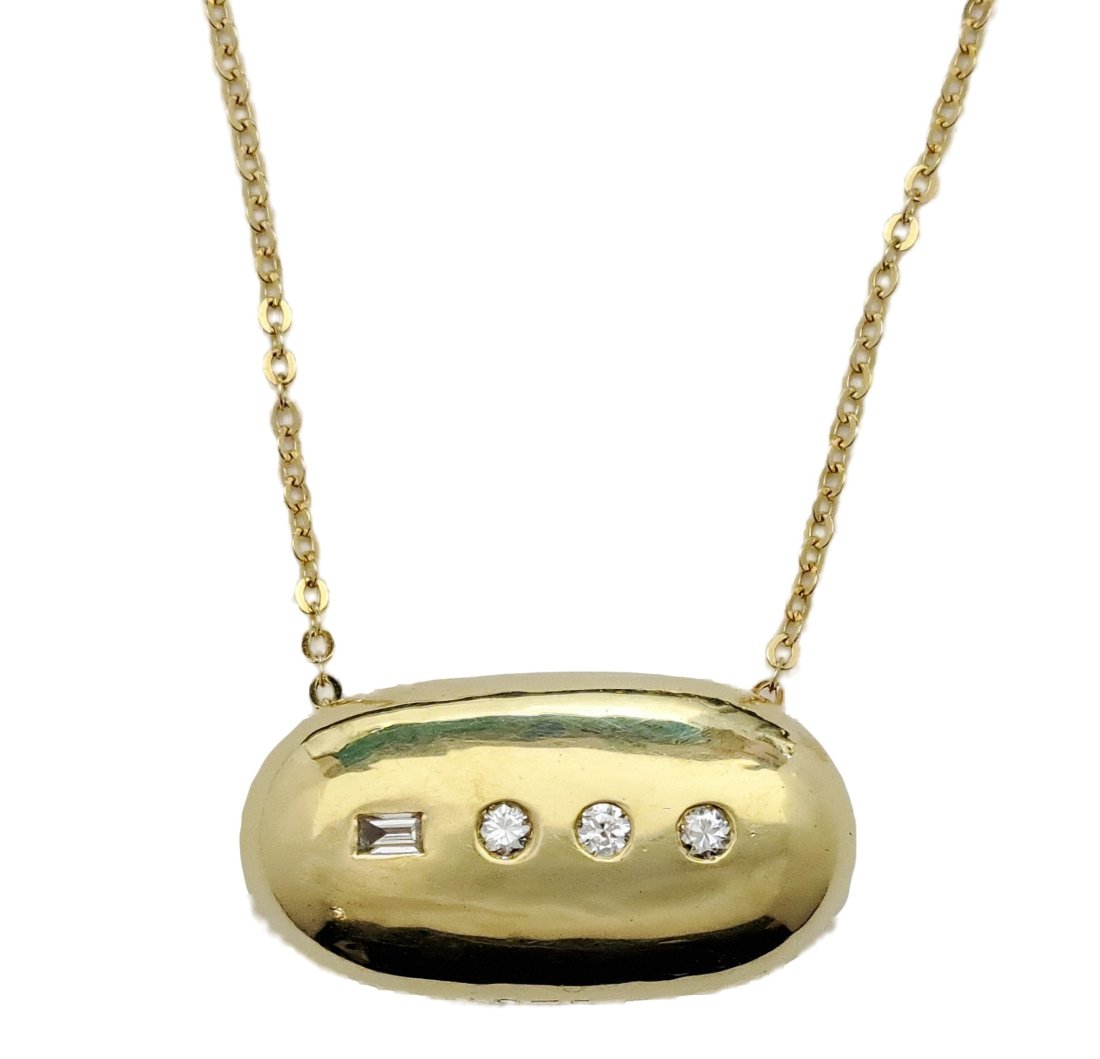 Cartier 18K Gold Vintage Morse Code Victory 1975 Pendant Necklace (1 of 10)