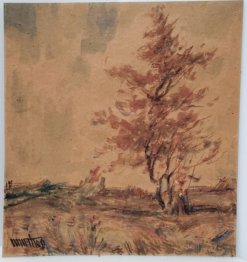 Signed Irish Impressionist Killarney Meeting Waters Inscribed Murlton Muirton Illegible Landscape Wa (1 of 7)