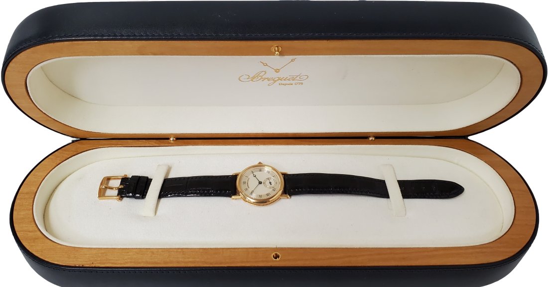 18k Gold Breguet Ladies Ultra Large 30mm 1897 Wrist Watch Box (1 of 10)