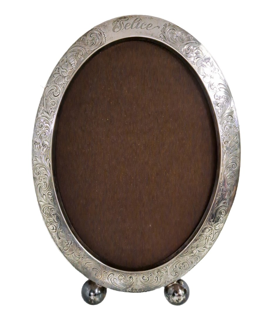 Huge Antique Victorian Sterling Silver Picture Frame (1 of 8)
