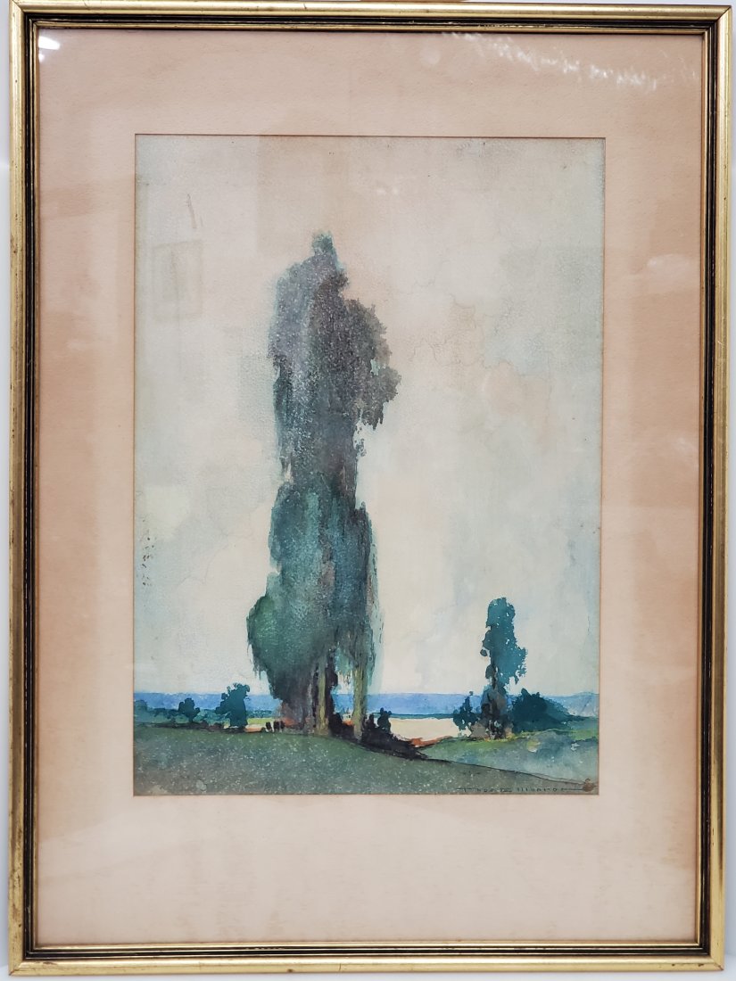 Museum Exhibited Georgia Watercolor Thomas E Monroe Lawrenceville Rd Painting Atlanta Guild (1 of 6)