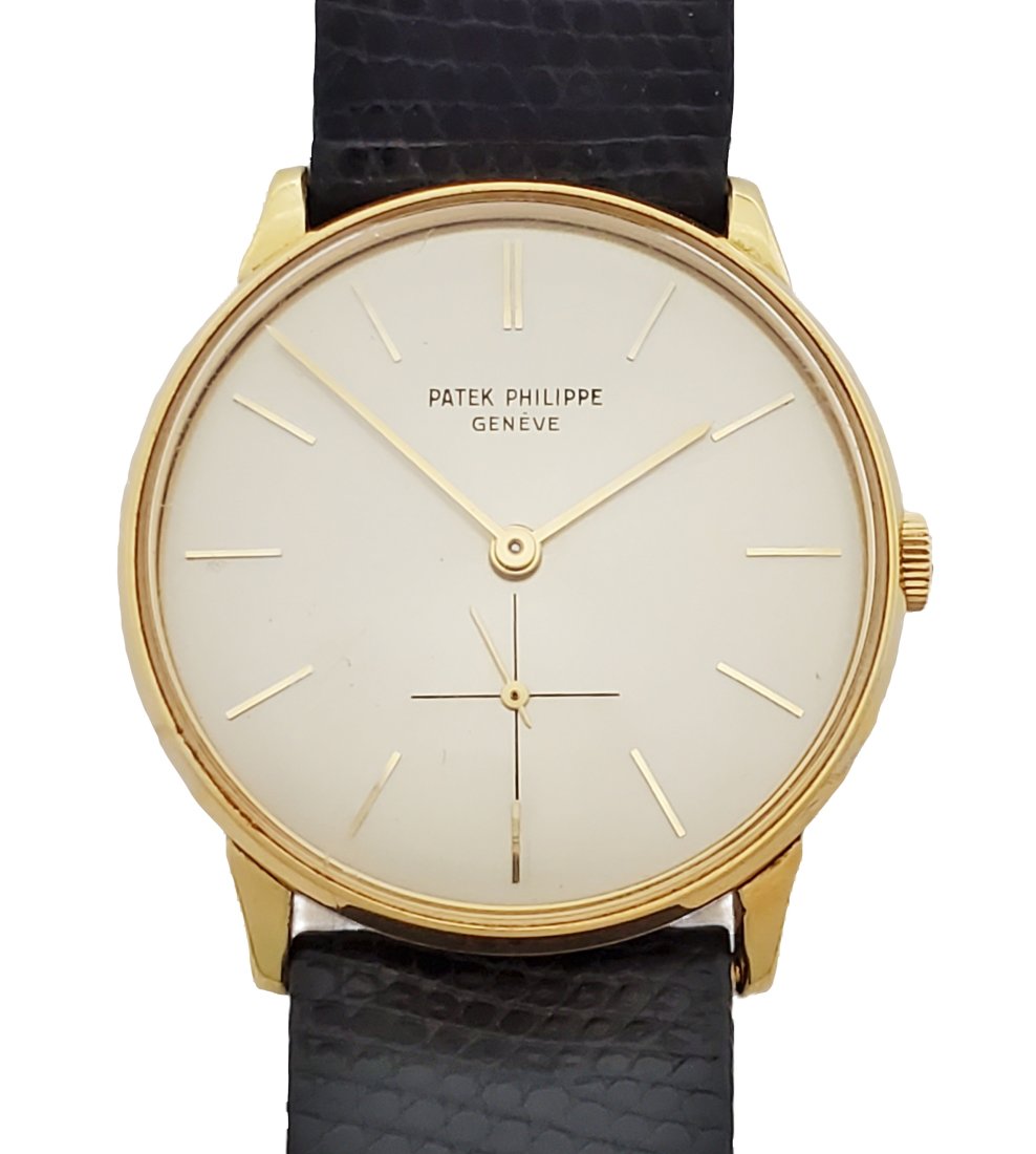 Patek Philippe 18k Gold Calatrava 2573/2 Orig 18k Buckle Orig Leather Strap Factory Serviced (1 of 9)