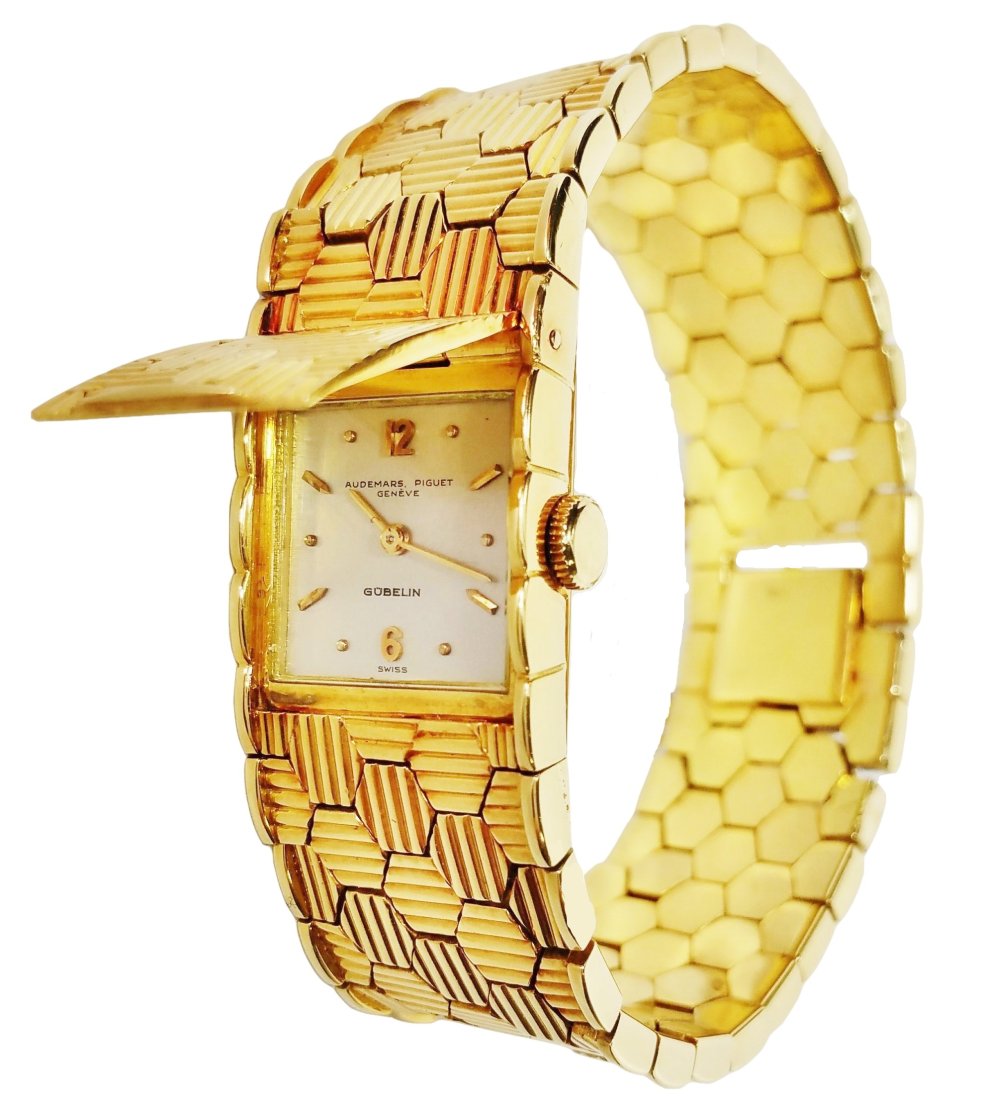 Audemars Piguet Gubelin 18k Gold Fine Quality Peek a Boo Mid Century Ladies Watch Orig Box Hexagon H (1 of 15)