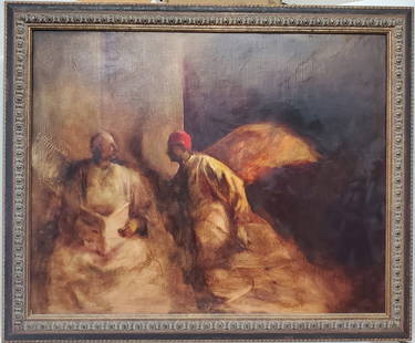 Original Jed Thomas Oil California Artist The Revealing Angels Mystical Neo Symbolism Romantic Rembr: Described By:Michelle NOED HFA DBJQ Title:Original Jed Thomas Oil California Artist The Revealing Angels Mystical Neo Symbolism Romantic Rembrandt Influence 1998 Los Angeles Description: Original Jed