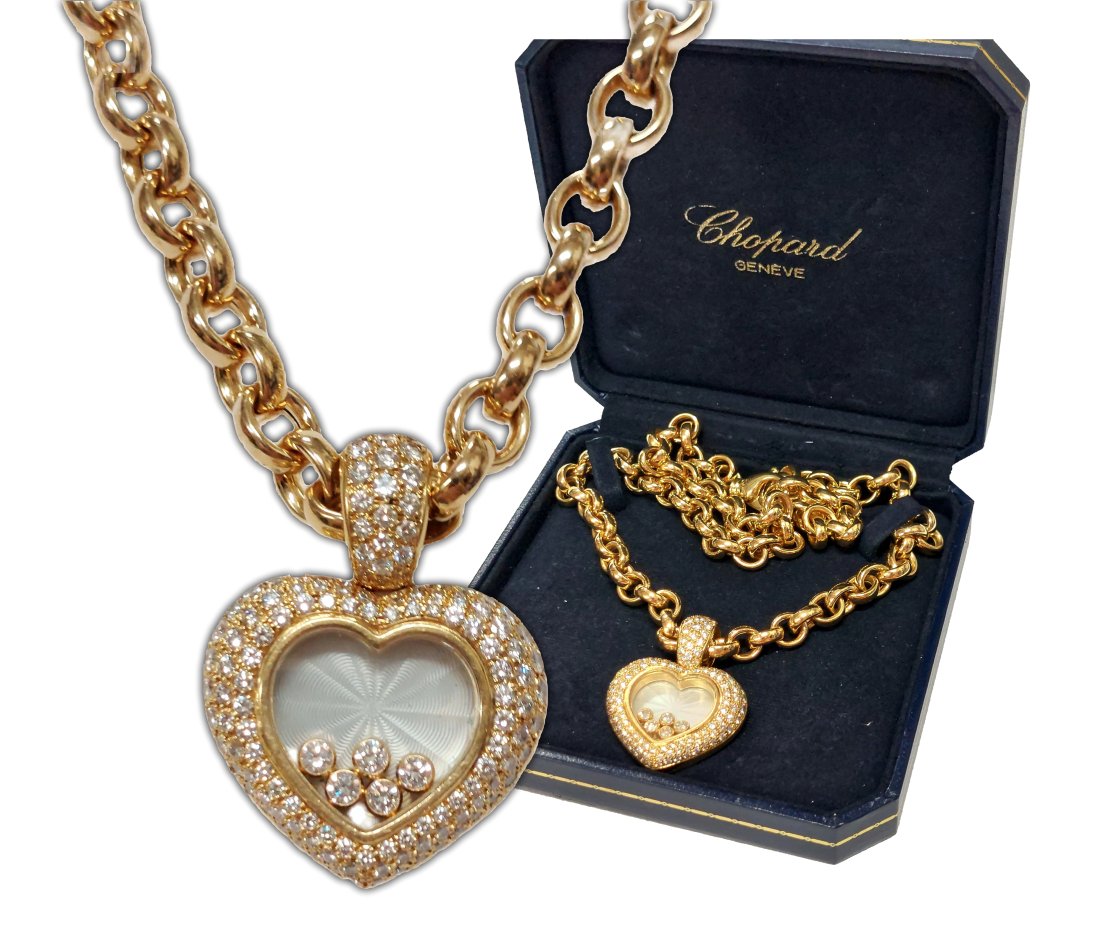 Chopard Happy Diamond 18k Gold Heart Pendant 79/6602/20 Necklace w/ Box  Retail $22000 (1 of 8)
