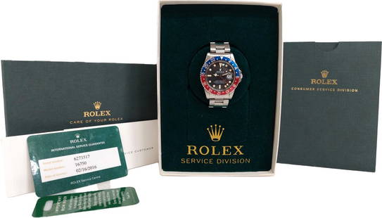 Superior 16750 Rolex GMT Master Vintage 1970s Watch W/ Box Papers: Described by:Rachel HFA NFEDDD 50547 Title:Superior 16750 Rolex GMT Master Vintage 1970s Watch W/ Box Papers Description: Superior 16750 Rolex GMT Master Vintage 1970s Watch W/ Box Papers Serial: