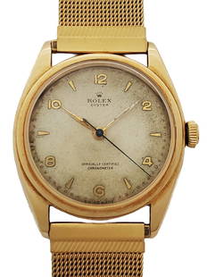 Rolex Oyster 18k Gold 4365 Chronometer Vintage Mens Wrist Watch: Described By:Michelle NFODD 50698 Title:Rolex Oyster 18k Gold 4365 Chronometer Vintage Mens Wrist Watch Description: Rolex Oyster 18k Gold 4365 Chronometer Vintage Mens Wrist Watch Case Size:33mm