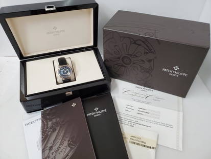 Patek Philippe 6000G 18k White Gold Case Deployant Buckle Mens Watch Box Papers: Described By:Michelle NFEEDD 50851 Title:Patek Philippe 6000G 18k White Gold Case Deployant Buckle Mens Watch Box Papers Description: Patek Philippe 6000G 18k White Gold Case 18k White Gold Deployant