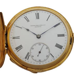 Patek Philippe 18k Gold Hunter Mens Antique Pocket Watch: Title:Patek Philippe 18k Gold Hunter Mens Antique Pocket Watch Description: Patek Philippe 18k Gold Hunter Mens Antique Pocket Watch Case Width or Diameter:48mm Case Thickness:12mm Condi