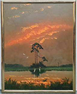 Stunning Sam Newton Florida Highwaymen Large Oil Canvas on Board FL African American: Described By:Michelle NODDD 51034 Title:Stunning Sam Newton Florida Highwaymen Large Oil Canvas on Board FL African American Description: Stunning Sam Newton Florida Highwaymen Large Oil on Canvas lai