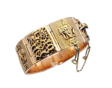 Four Seasons Multicolor 18k Yellow Rose Gold Ladies Bracelet: Four Seasons Multicolor 18k Yellow Rose Gold Ladies Bracelet