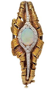 Platinum 18k Gold Opal Diamond Ladies Peek-a-Boo Vintage Watch: Described By:Michelle NFGED 50715 Title:Platinum 18k Gold Opal Diamond Ladies Peek-a-Boo Vintage Watch Description: Platinum 18k Gold Opal Diamond Ladies Peek-a-Boo Vintage Watch. Just under 1ctw diam