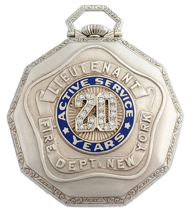 Heavy Illinois Decagonal Diamond Fireman's 21J 14K Gold Working Pocket Watch With Box (1 of 6)