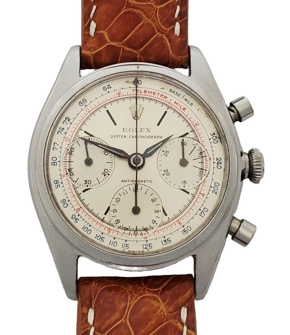 Superior Rolex Pre Daytona 4537 Chronograph Valjoux 72 Colorful Original Dial Mens Watch (1 of 8)