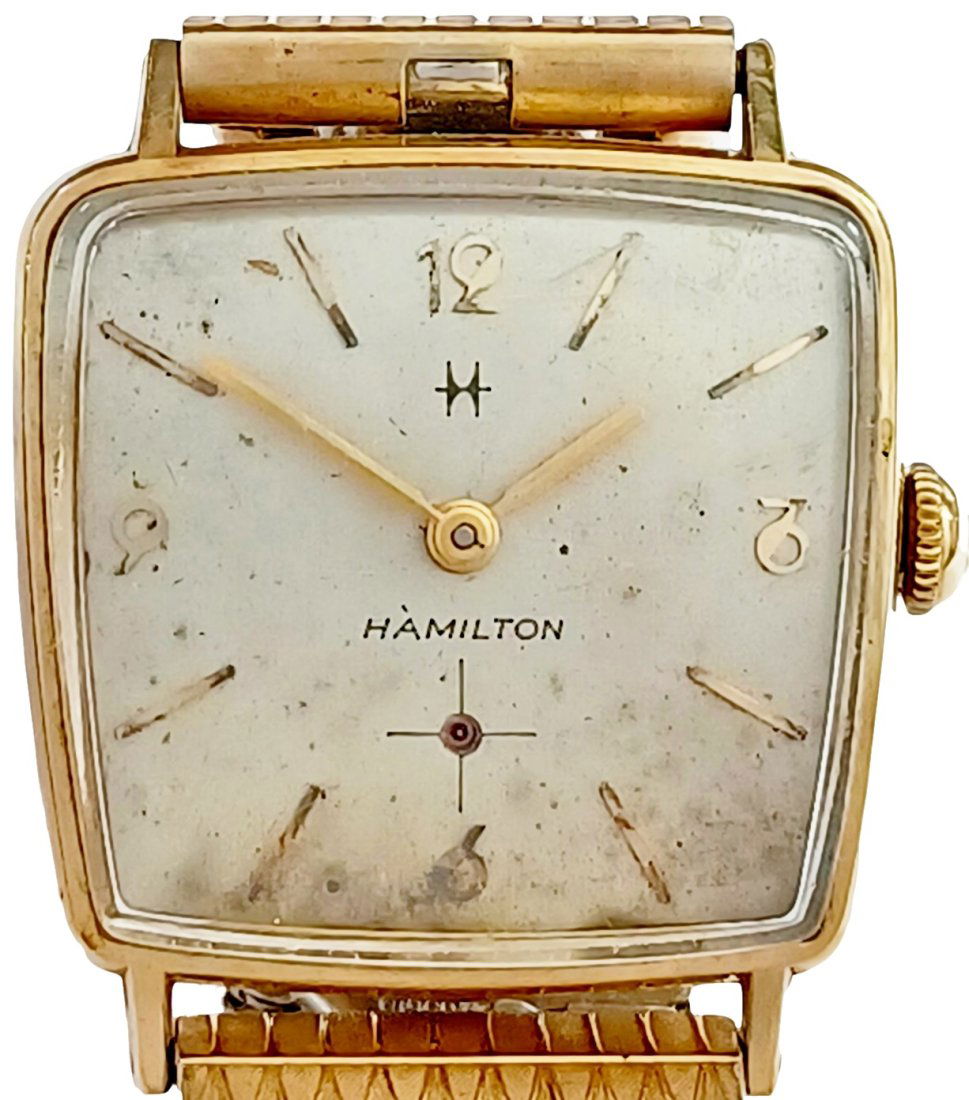 Hamilton Brent Arbib 1961 Mechanical Vintage Mens Wrist Watch: Described By:Edison CNX 1485 C-7040 Title:Hamilton Brent Arbib 1961 Gold Mechanical Vintage Mens Wrist Watch Provenance:Introducing the Hamilton Electric wristwatch portion of the Saloff Collection th