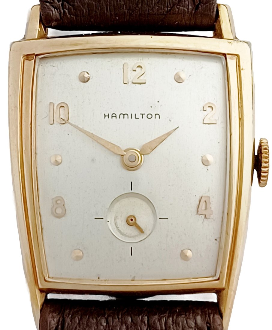 Lot 11186: Hamilton Asymmetrical Khyber 1959 Arbib Design Vintage Mens Watch Original Box