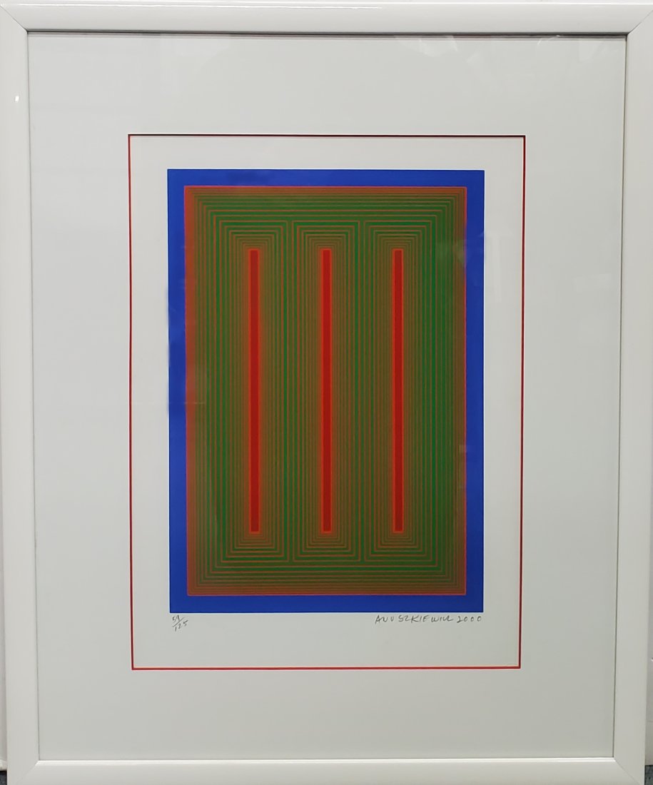 Richard Anuskiewicz Signed Op Art Limited Edition Serigraph Geometric Abstract 2000 (1 of 6)